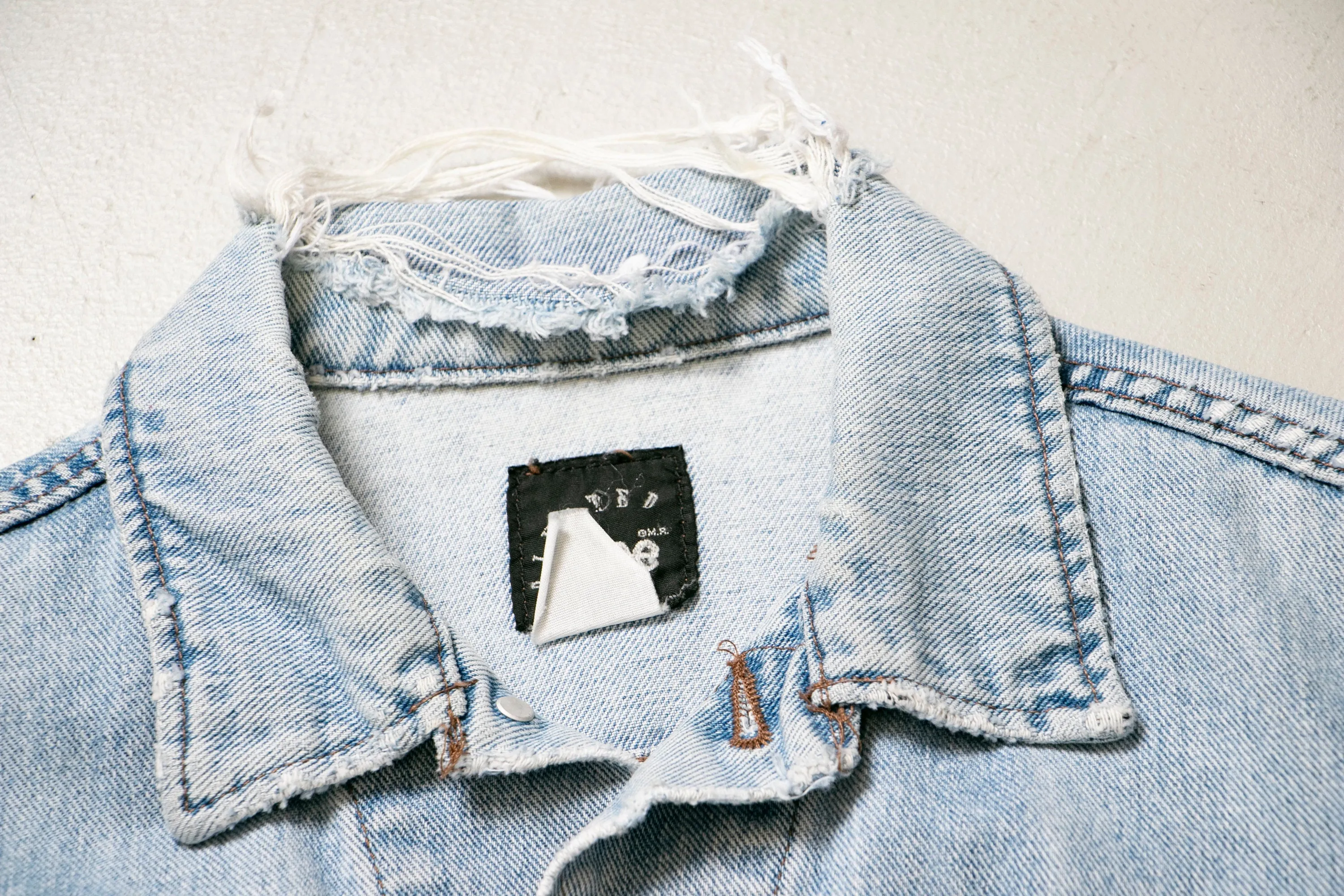 1990s Denim Jacket Lee Blue Cotton Medium