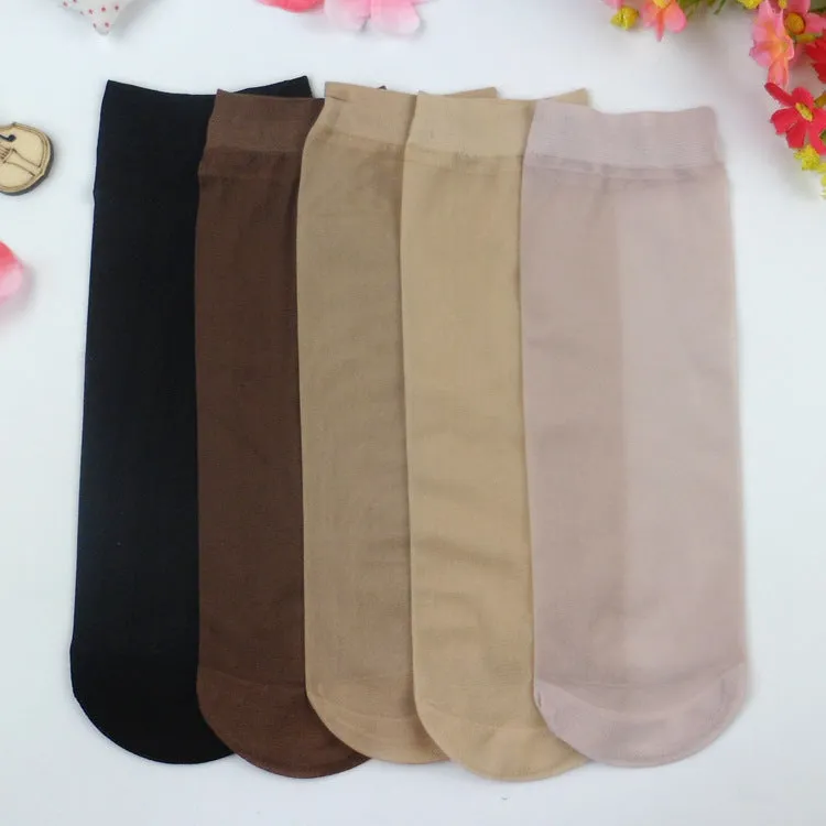 20 pcs /lot Women Summer Socks Women Crystal Short Socks For Woman 2017 Female Elastic Nylon Socks & Hosiery