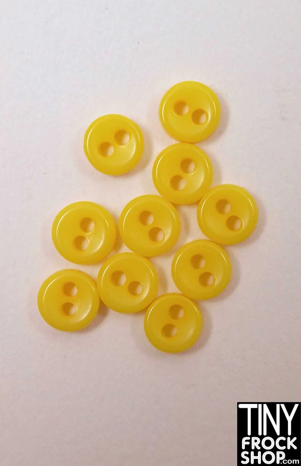 4mm - 12" Fashion Doll Quality Mini Divet Chunk Buttons - Pack Of 6