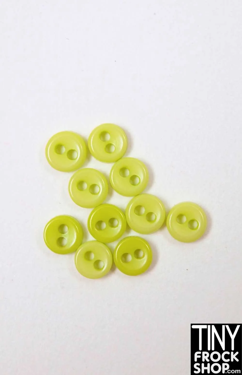 4mm - 12" Fashion Doll Quality Mini Divet Chunk Buttons - Pack Of 6