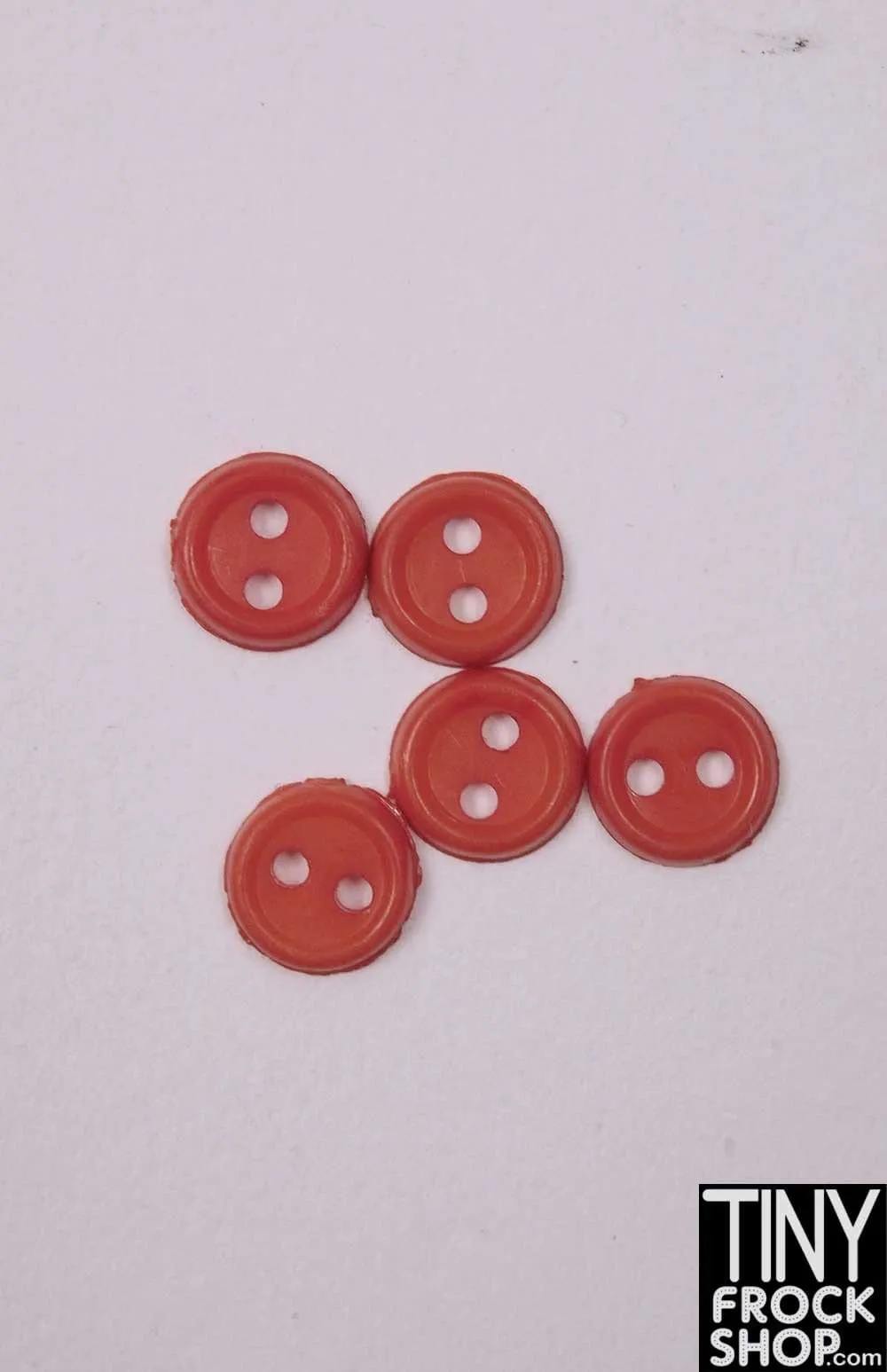 6mm - 12" Fashion Doll Flat Rim Buttons - Pack Of 6