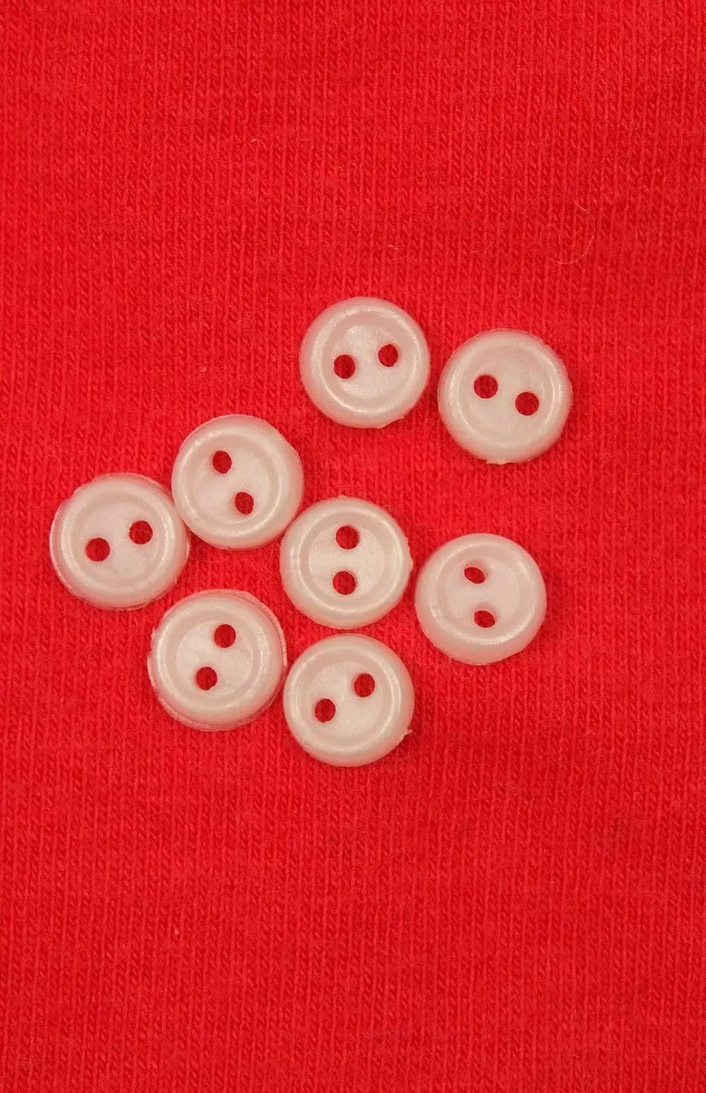 6mm - 12" Fashion Doll Flat Rim Buttons - Pack Of 6
