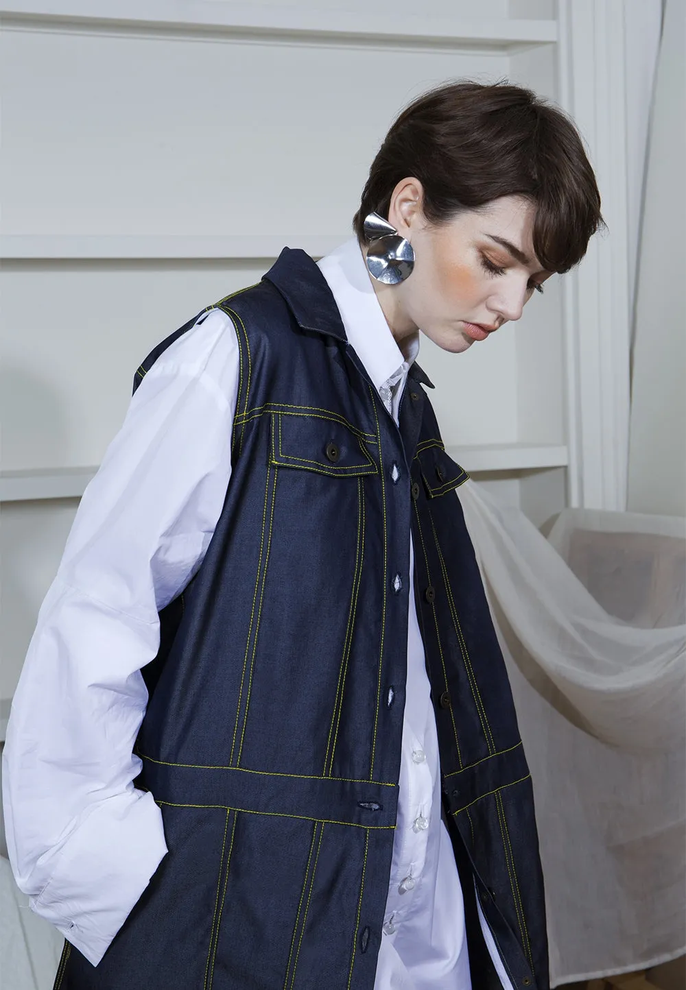 802 / Jean Jacket   Dress   Vest