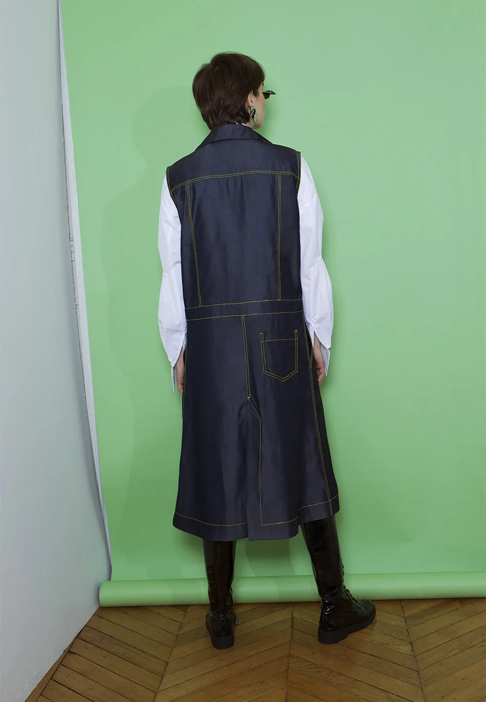 802 / Jean Jacket   Dress   Vest