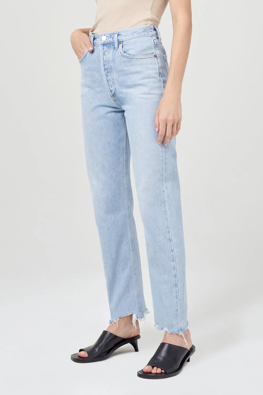 90s Pinch Waist Jean in Imitate