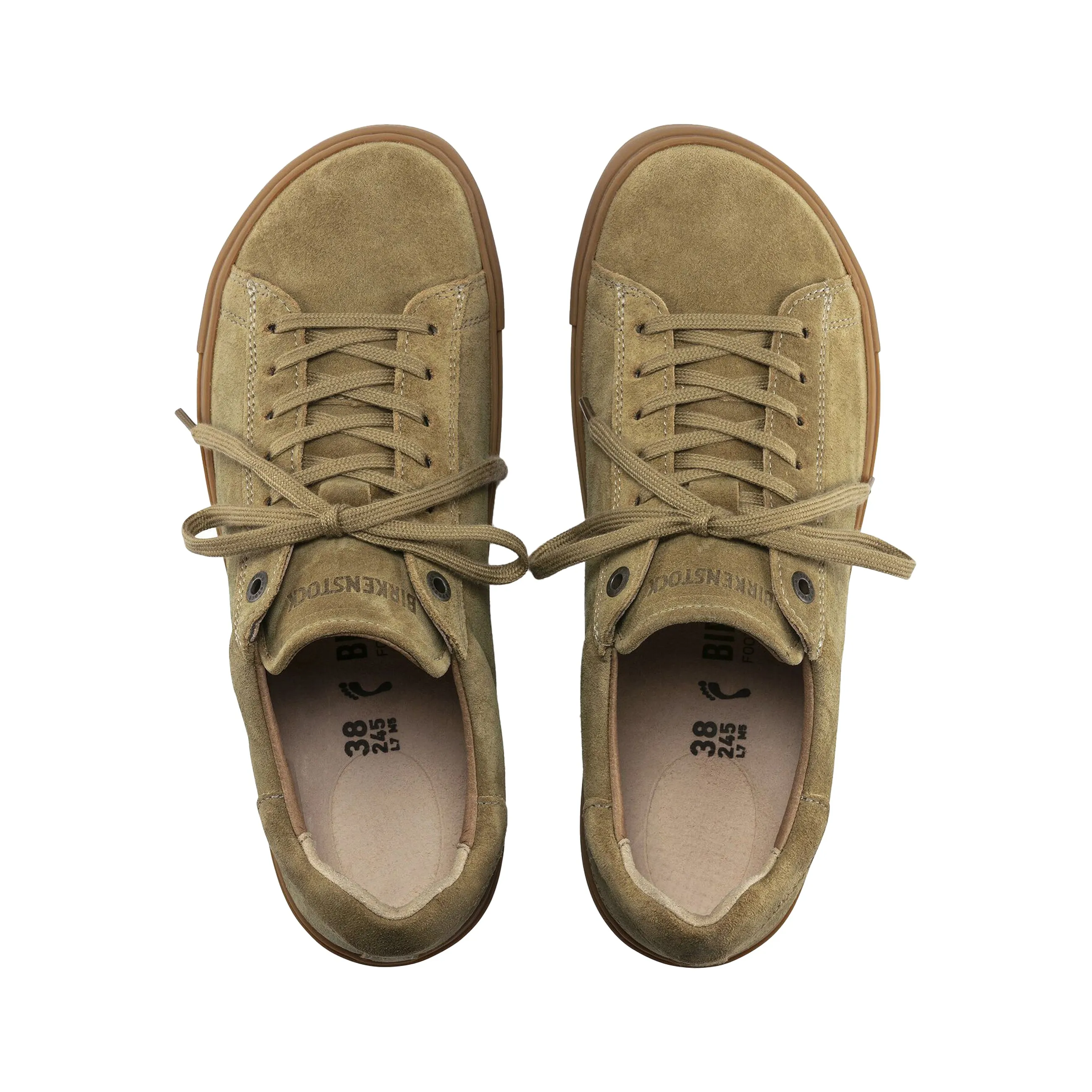Bend Khaki Suede Leather