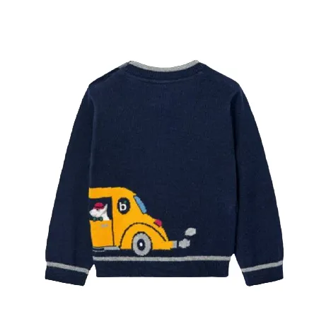 Boboli knitwear sweater for infants 717320 2440 navy blue