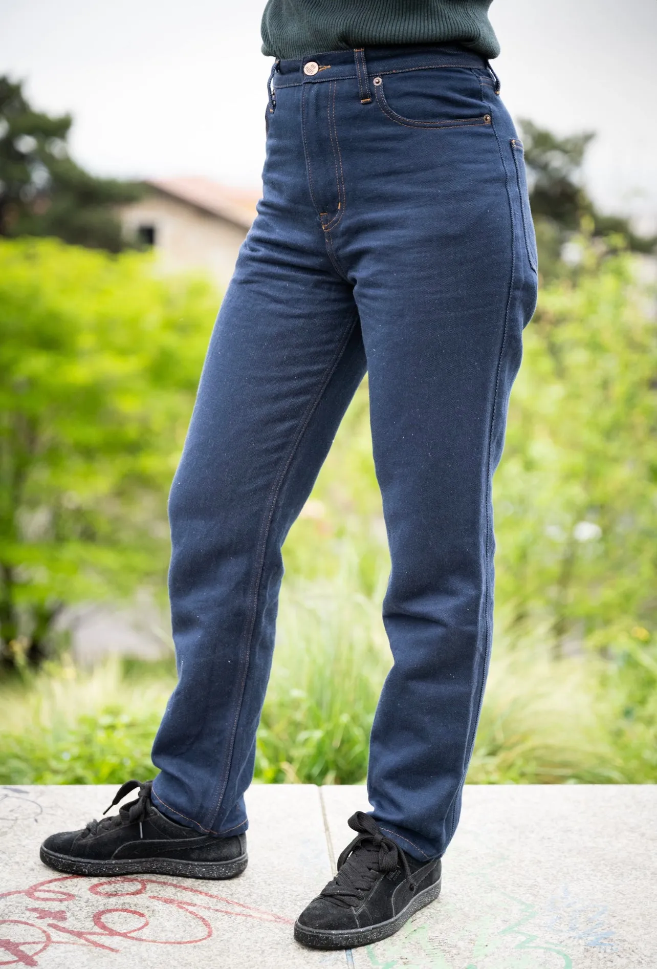 Eco-Friendly Unisex Jeans: Hemp & Organic Cotton Blend
