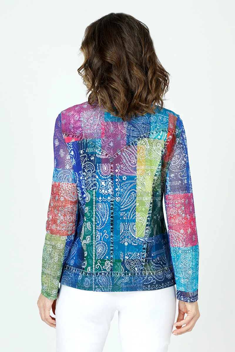 Frederique Paisley Denim Twinset
