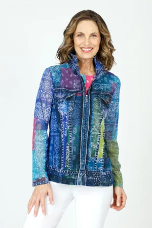 Frederique Paisley Denim Twinset