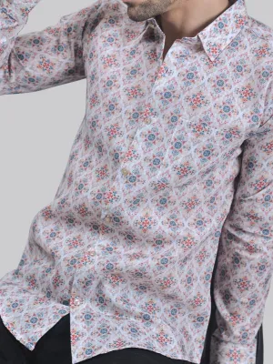 Glamo Men's Printed Shirt