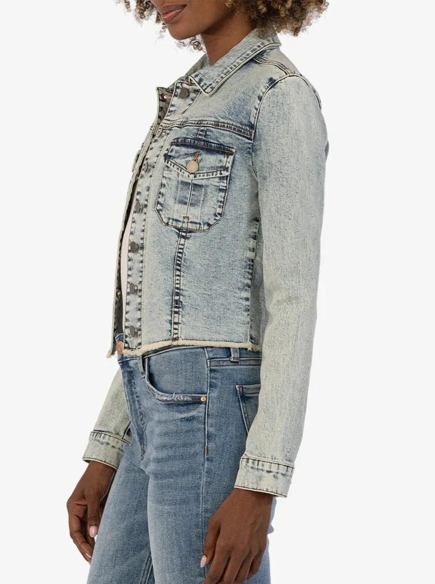 Kara Jacket No Waist W Fray [Champaigned W Medium-KJ0314ML8]