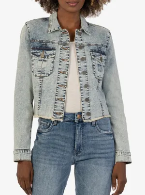 Kara Jacket No Waist W Fray [Champaigned W Medium-KJ0314ML8]