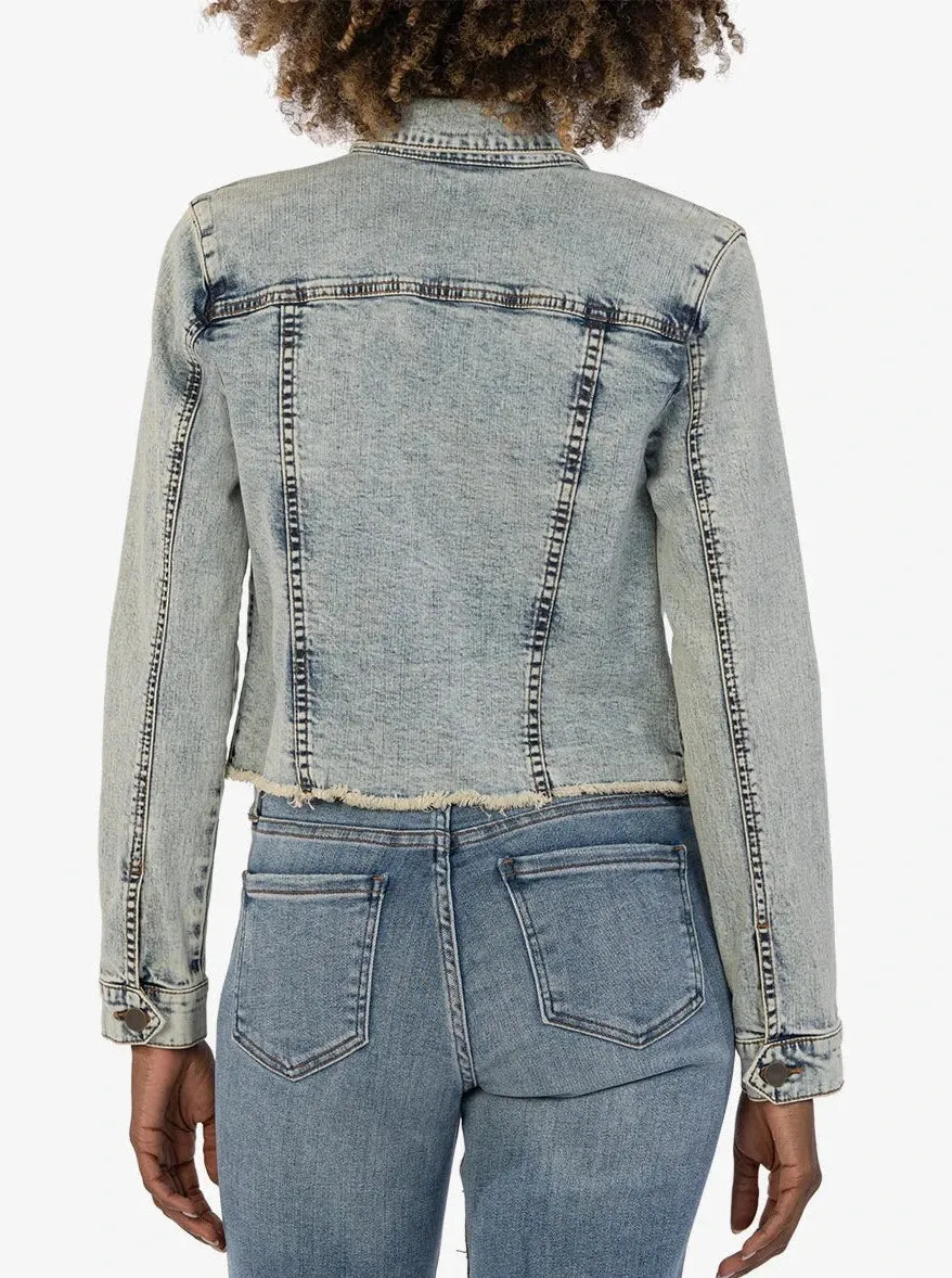 Kara Jacket No Waist W Fray [Champaigned W Medium-KJ0314ML8]
