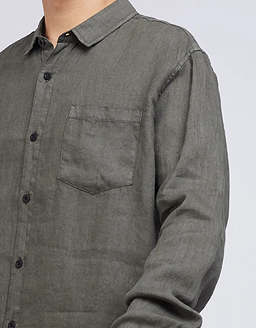 Linen Shirt - Khaki
