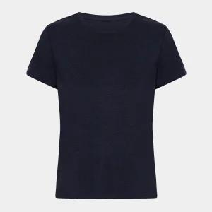 Navy kortærmet bambus T-shirt