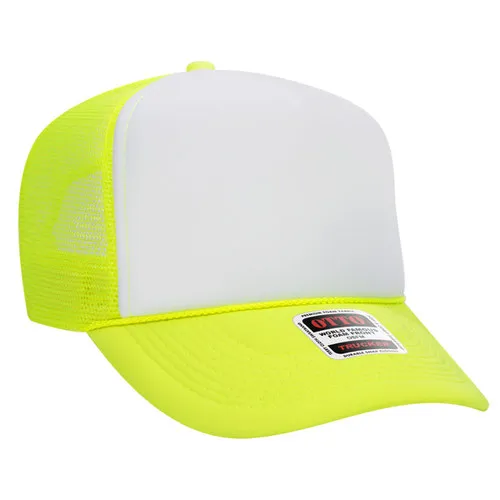 Otto 5 Panel High Crown Trucker Cap