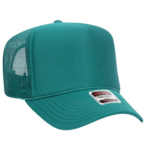 Otto 5 Panel High Crown Trucker Cap