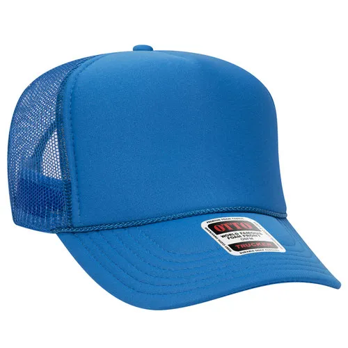 Otto 5 Panel High Crown Trucker Cap