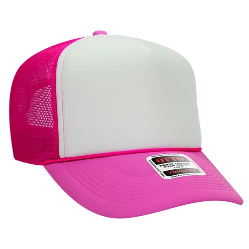 Otto 5 Panel High Crown Trucker Cap