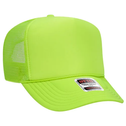 Otto 5 Panel High Crown Trucker Cap