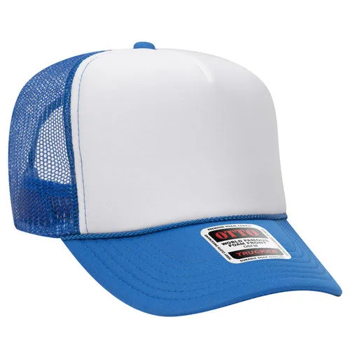 Otto 5 Panel High Crown Trucker Cap