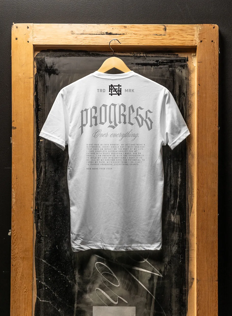 PROGRESS TEE - WHITE