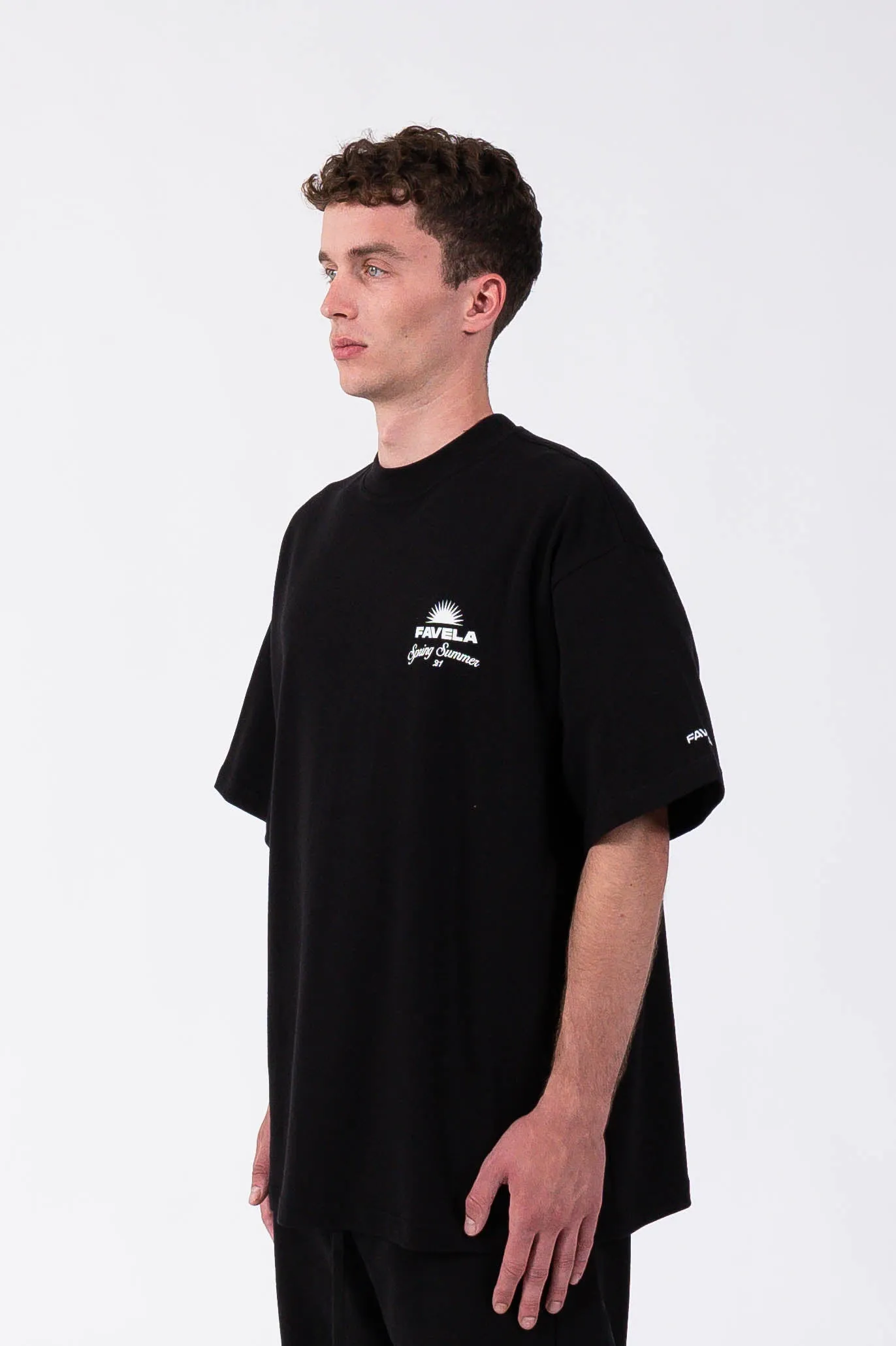%SPRING SUMMER 21 BLACK WASHED T-SHIRT%