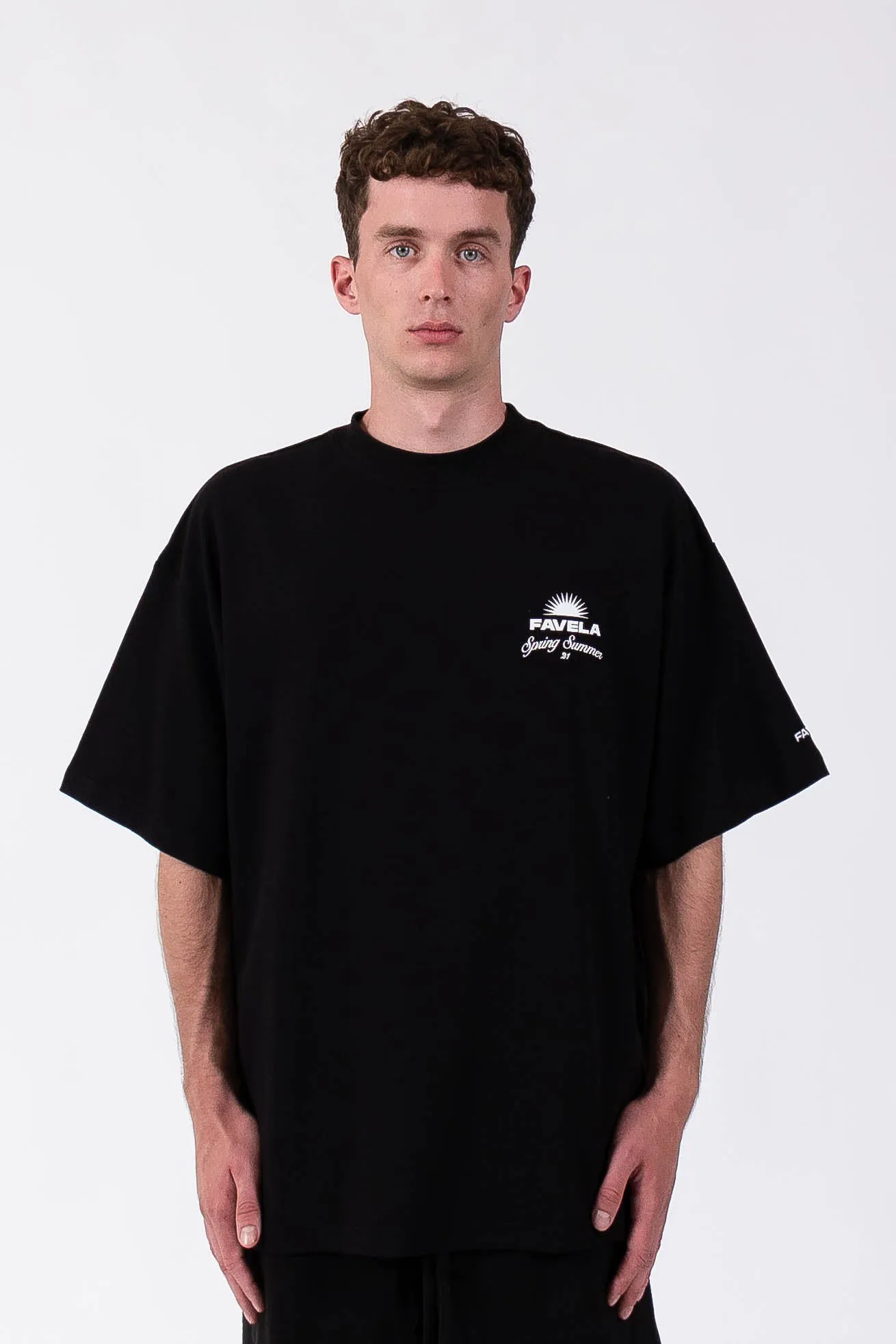 %SPRING SUMMER 21 BLACK WASHED T-SHIRT%