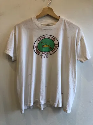 Vintage 1950s Boy Scouts Camp Staff Thrashed T-Shirt