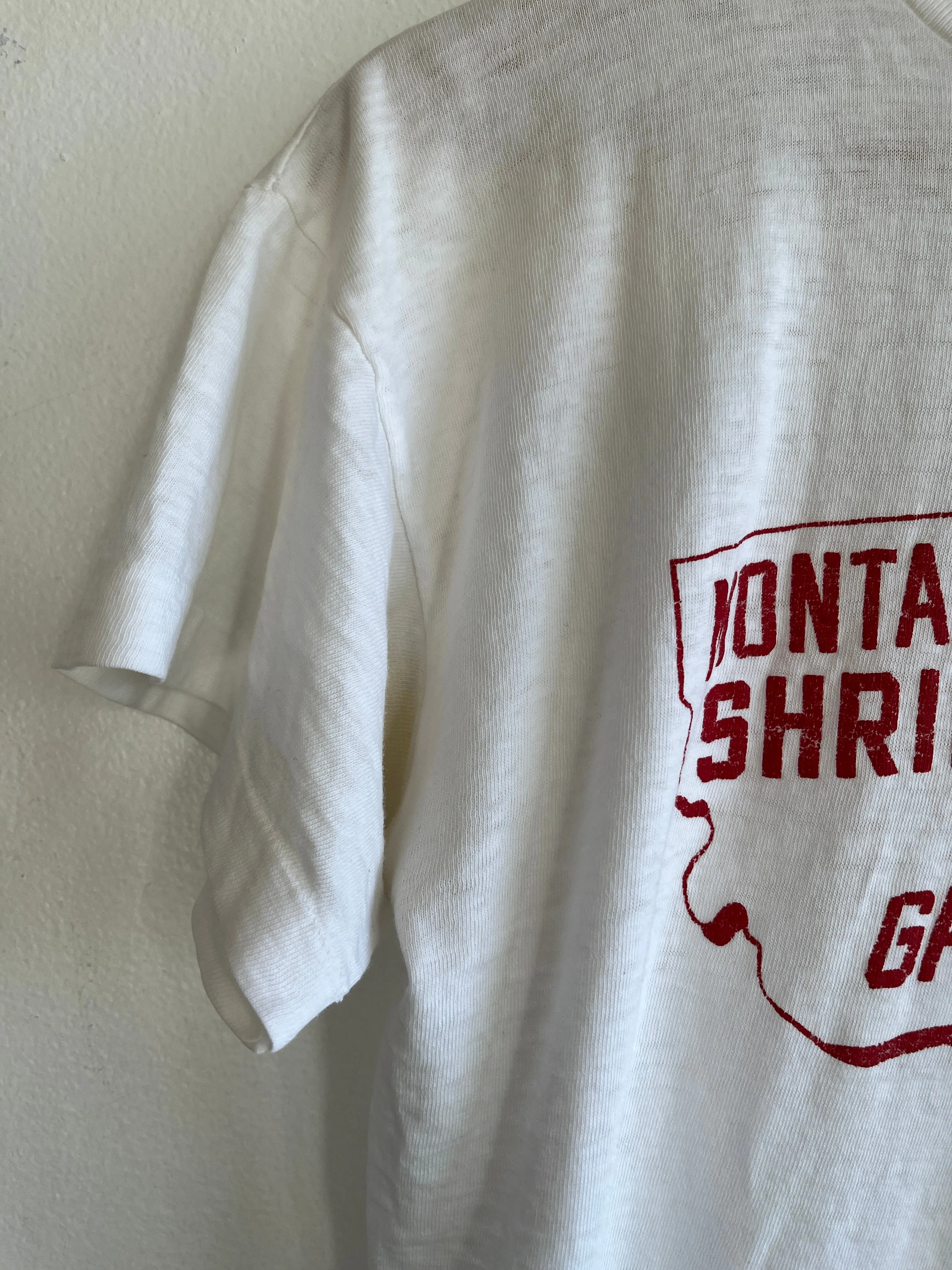 Vintage 1950s Montana East-West Shriners Football T-Shirt